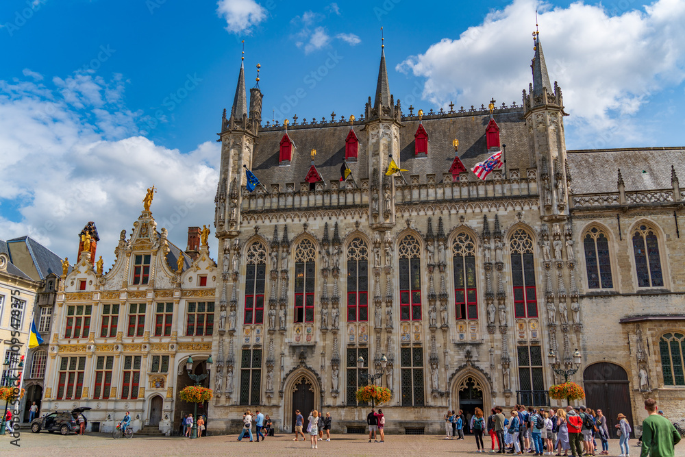 Fototapeta premium City Hall of Bruges in Belgium