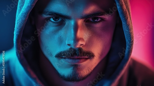 Close-up portrait of a focu...