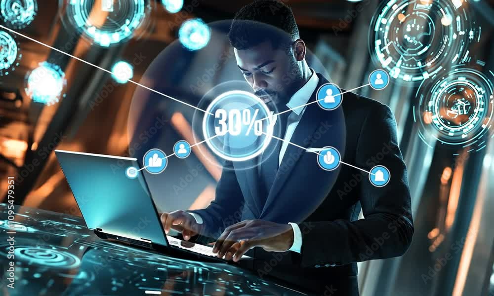 network concept with technology