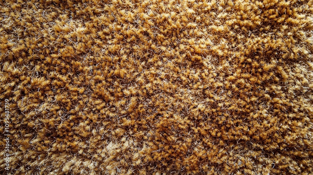 This high-resolution photograph captures golden carpet fibers with detailed and rich texture, evoking a feeling of warmth and comfort, perfect for cozy interiors. This high-resolution photograph captures golden carpet fibers with detailed and rich texture, evoking a feeling of warmth and comfort, perfect for cozy interiors.
