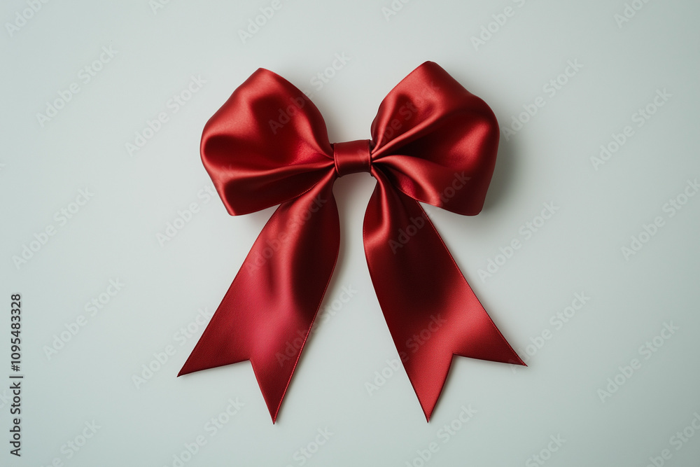 Fototapeta premium red bow isolated on white