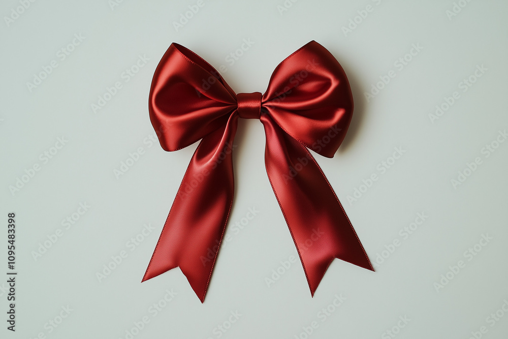 red bow on white background red bow on white background