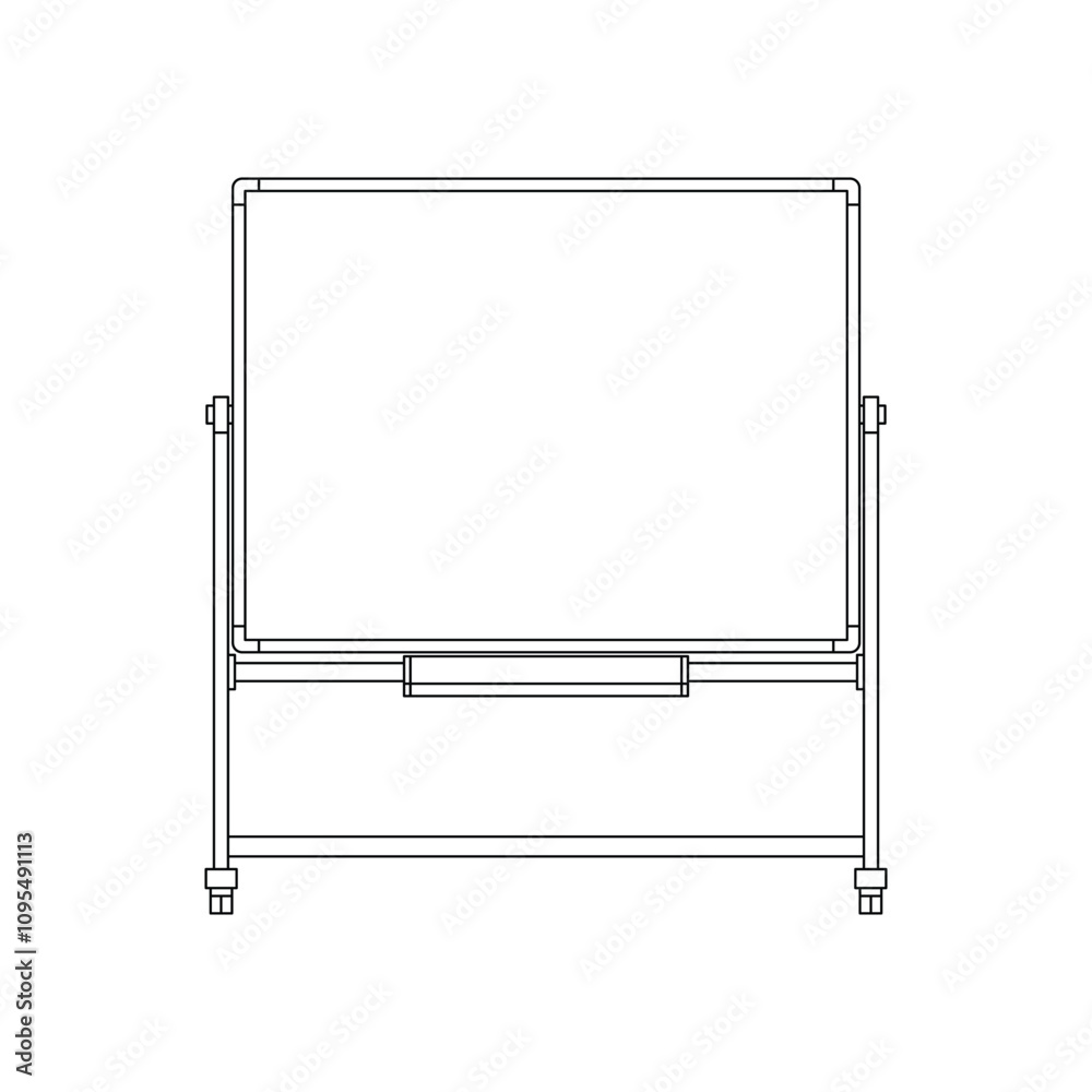 Hand drawn kids drawing mobile whiteboard cartoon isolated Hand drawn kids drawing mobile whiteboard cartoon isolated