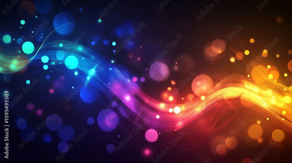 Creative multicolor light lines background photo Creative multicolor light lines background photo