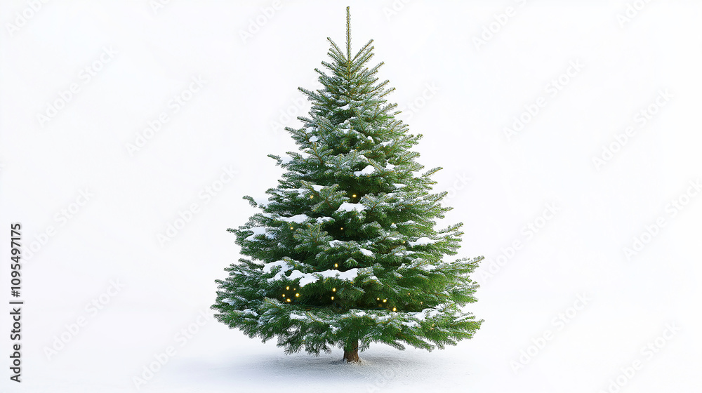 Fototapeta premium christmas tree isolated on white
