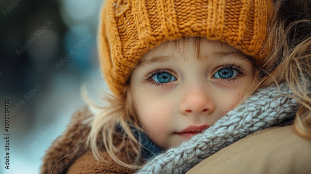 Smiling little kid hugging close, warm embrace in golden evening sunlight, loving family moment, cheerful childhood portrait, curly-haired toddler, peaceful outdoor setting Smiling little kid hugging close, warm embrace in golden evening sunlight, loving family moment, cheerful childhood portrait, curly-haired toddler, peaceful outdoor setting