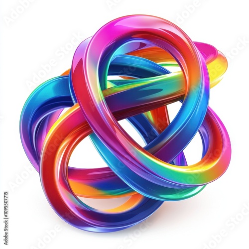 Colorful abstract swirl wit...
