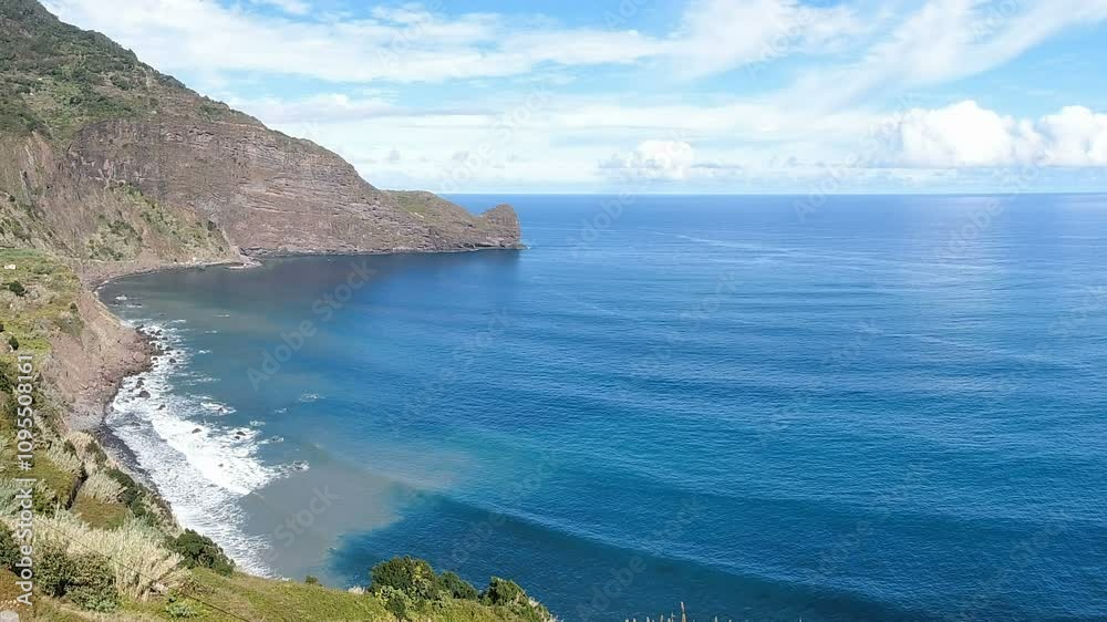 scenic coastal viewpoint on madeira island scenic coastal viewpoint on madeira island