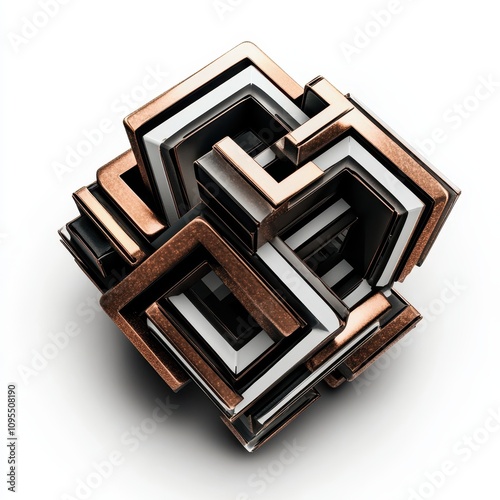 Futuristic abstract glass s...