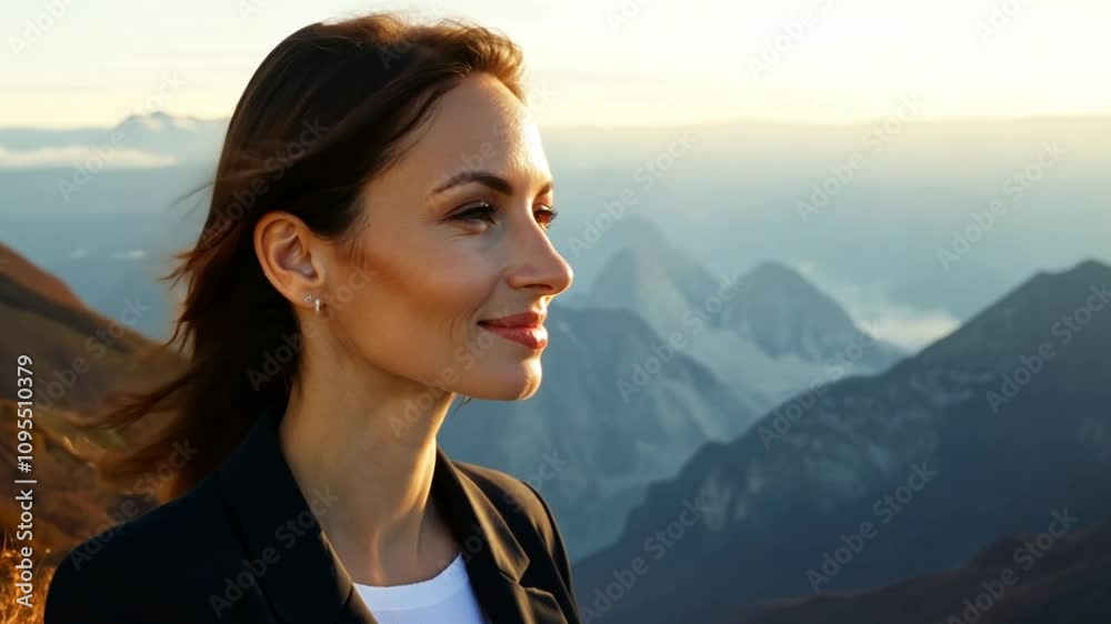 Mountain hike offers stunning views and moments of reflection during sunset Mountain hike offers stunning views and moments of reflection during sunset