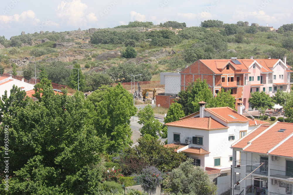 Views from the city Castelo Branco in Portugal, on May 11, 2024