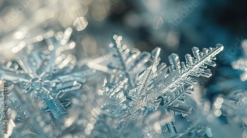 Delicate, intricate snowfla...