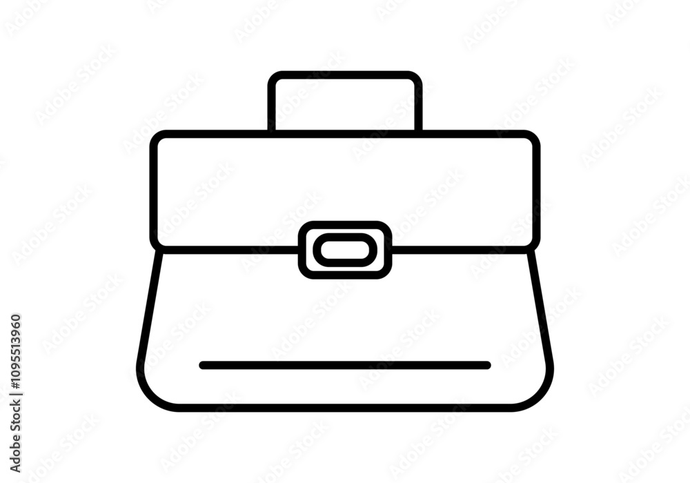 Icono negro de bolsa o cartera cerrada Icono negro de bolsa o cartera cerrada