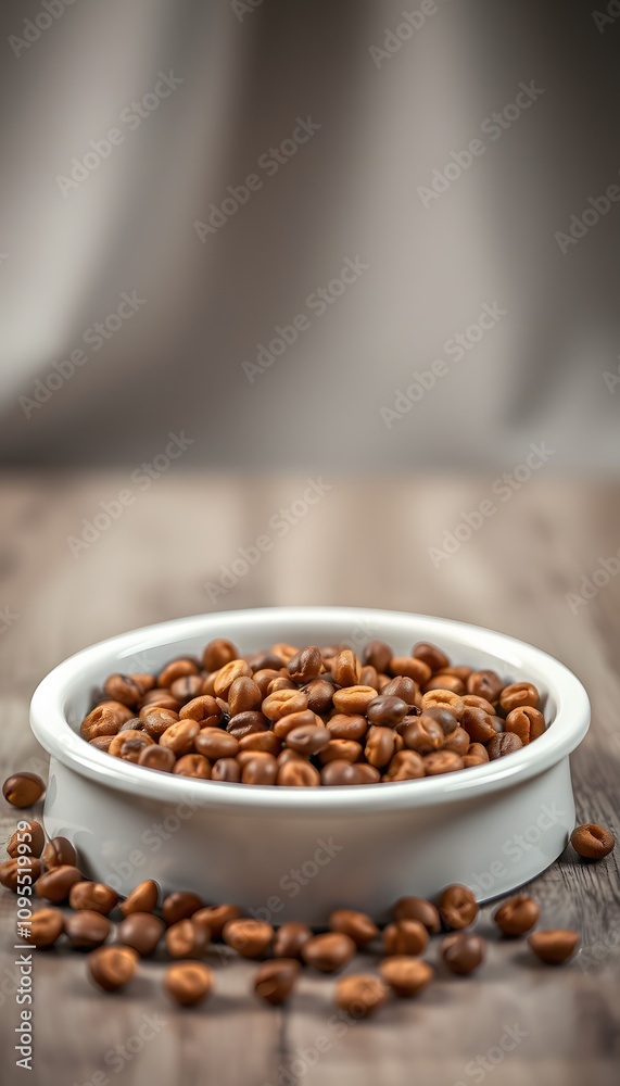 Bowl of Dog Food, Pet Nutrition, Dog Bowl, Kibble, Pet Care, Feeding Time, Everyday Pet Item, Healthy Diet, Animal Essentials, Simple Scene, Minimalist Design, Canine Meal, AI Generated Bowl of Dog Food, Pet Nutrition, Dog Bowl, Kibble, Pet Care, Feeding Time, Everyday Pet Item, Healthy Diet, Animal Essentials, Simple Scene, Minimalist Design, Canine Meal, AI Generated