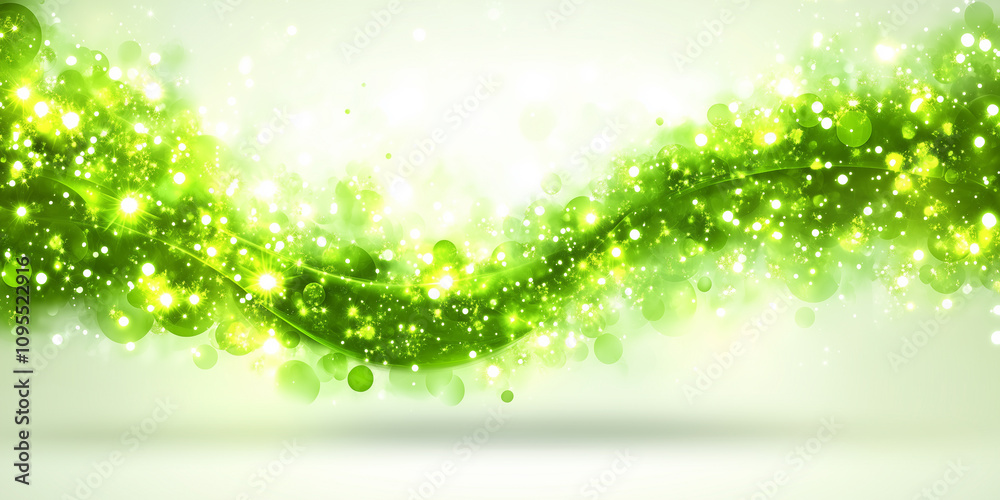 Magical sparkling green abstract background Magical sparkling green abstract background