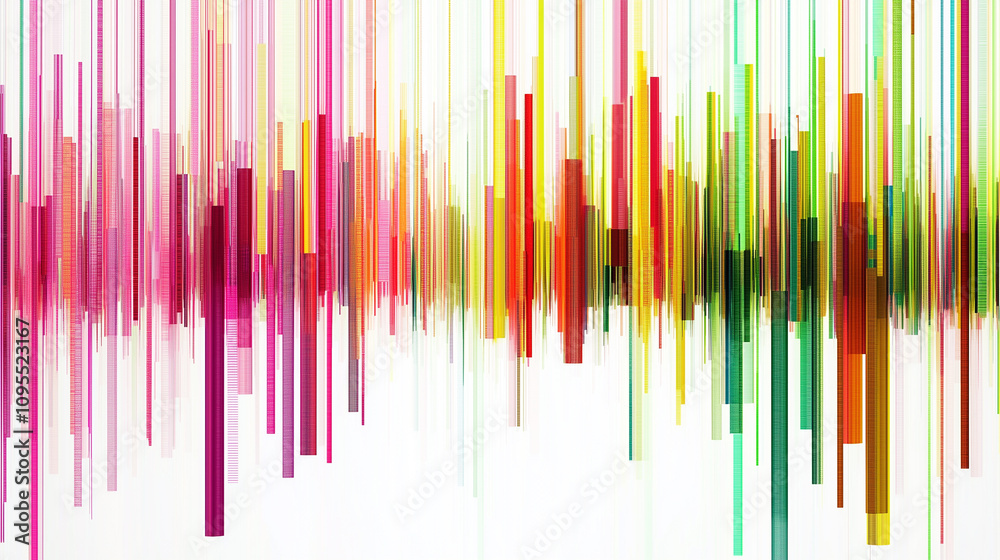 Vertical multi-colored lines background with white background Vertical multi-colored lines background with white background