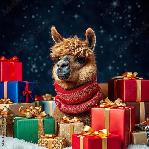santa claus with gifts