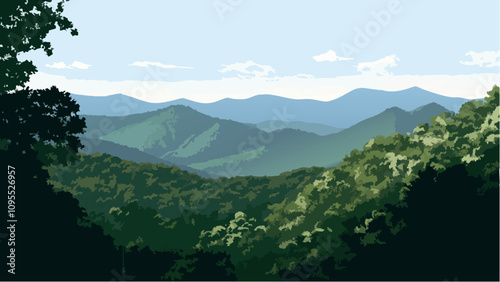 Rolling Hills of the Appalachian Range.eps