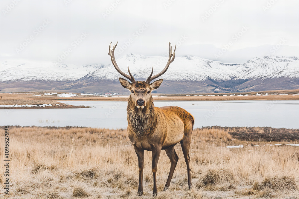 Majestic Deer in Autumn Wilderness with Lush Foliage, Golden Hour Lighting, and Serene Landscape for Wildlife Photography, Nature Art, and Seasonal Themes Majestic Deer in Autumn Wilderness with Lush Foliage, Golden Hour Lighting, and Serene Landscape for Wildlife Photography, Nature Art, and Seasonal Themes
