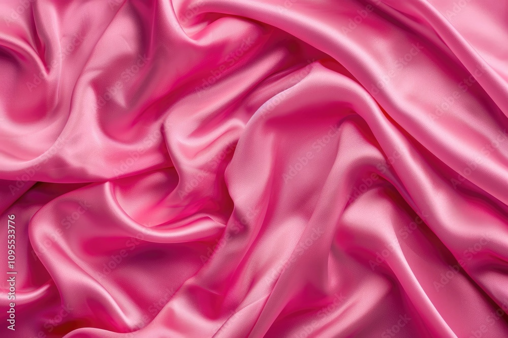 Obraz premium Vibrant pink silk with shimmering ripples of sophistication.