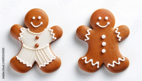 Gingerbread man and woman.