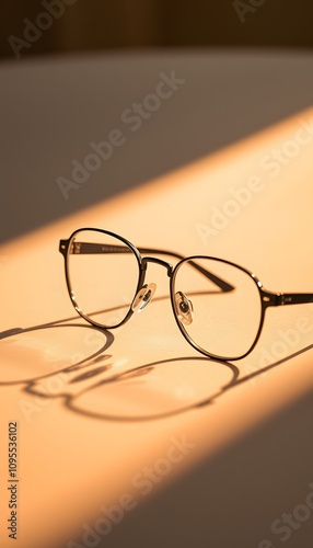Eye Glasses, Spectacles, Vision Aid, Eyewear Fashion, Optical Frames, Prescription Lens, Stylish Accessory, Clear Vision, Practical Design, Minimalist Look, Everyday Use, Visual Clarity, AI Generated