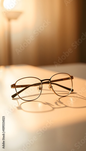Eye Glasses, Spectacles, Vision Aid, Eyewear Fashion, Optical Frames, Prescription Lens, Stylish Accessory, Clear Vision, Practical Design, Minimalist Look, Everyday Use, Visual Clarity, AI Generated