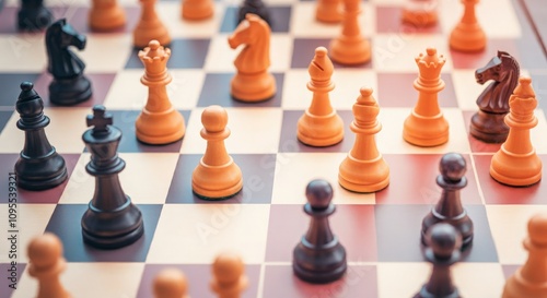 Pastel color of chess gameboard