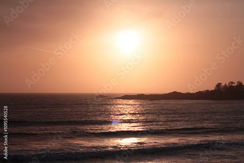 sunset in bc ucleuelt and tofino canada