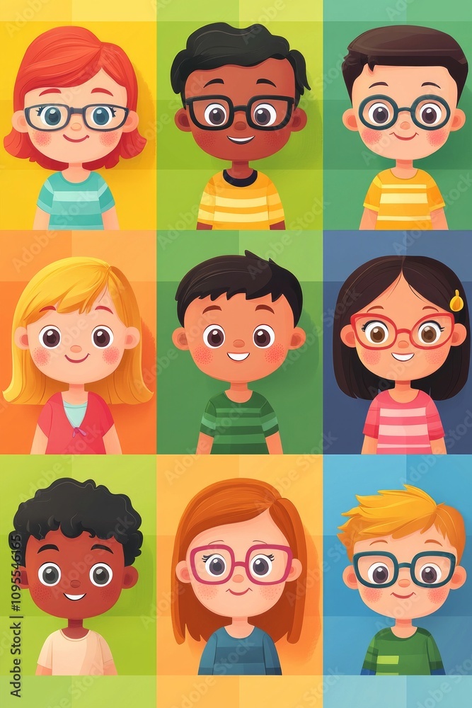Playful People Character Icons for children, with friendly and inviting expressions. Playful People Character Icons for children, with friendly and inviting expressions.