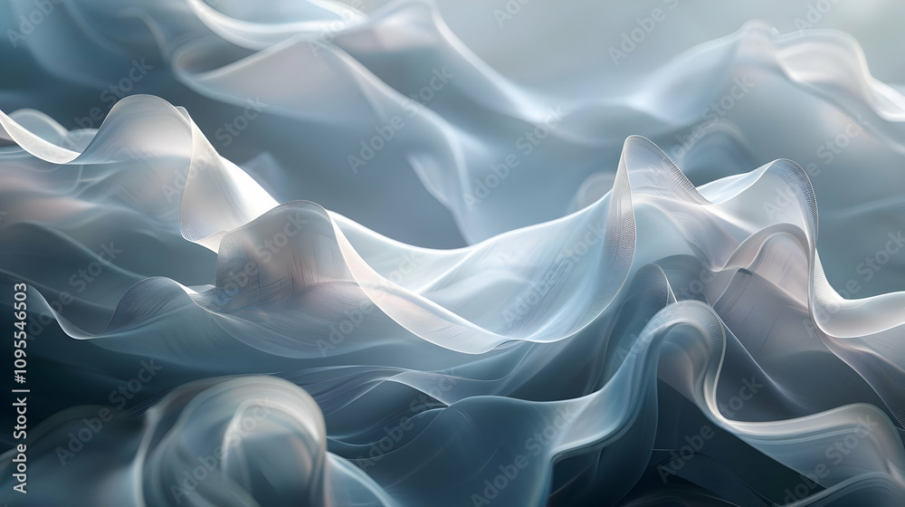 Obraz premium Abstract 3D Wave Background Illustration