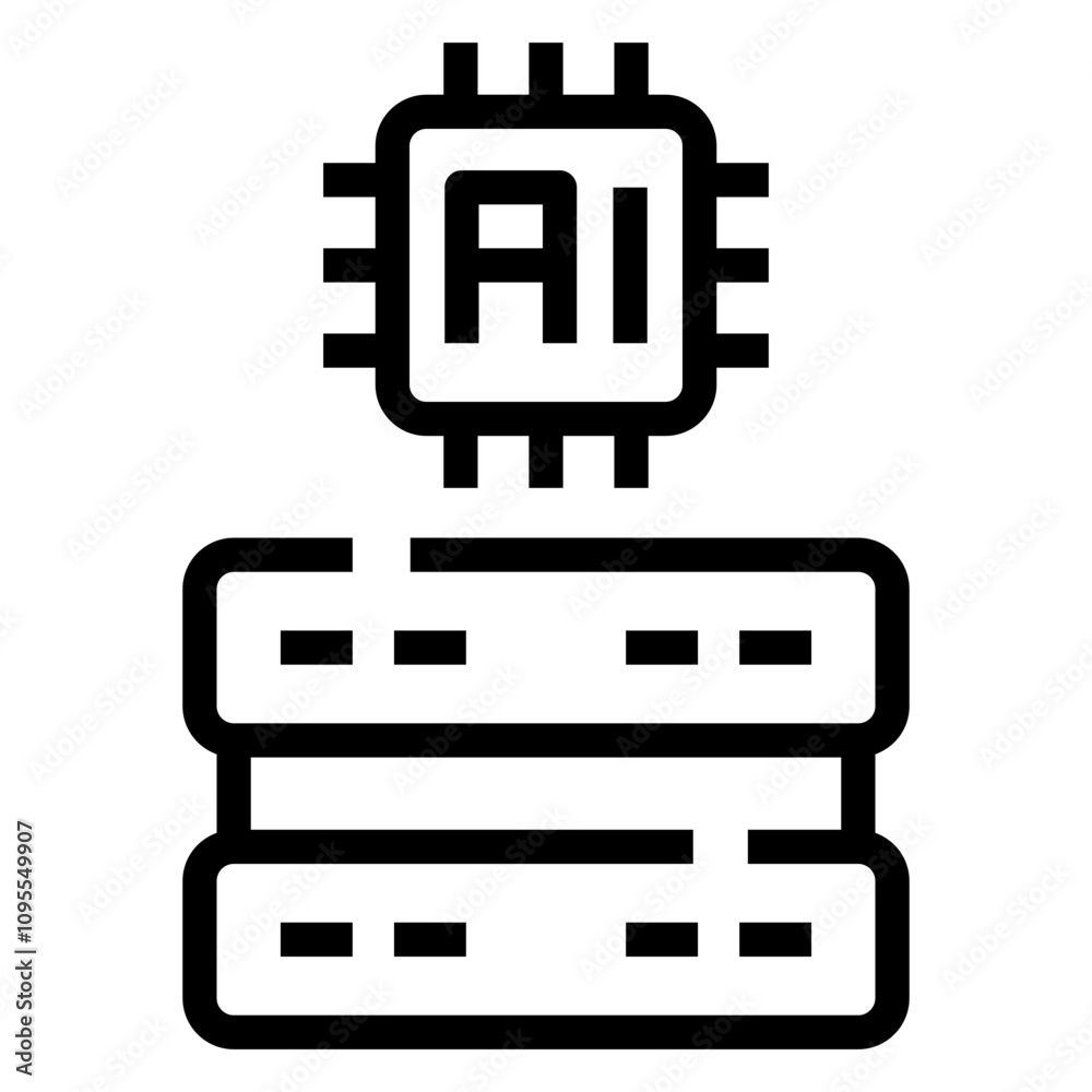 Server Line Icon Server Line Icon