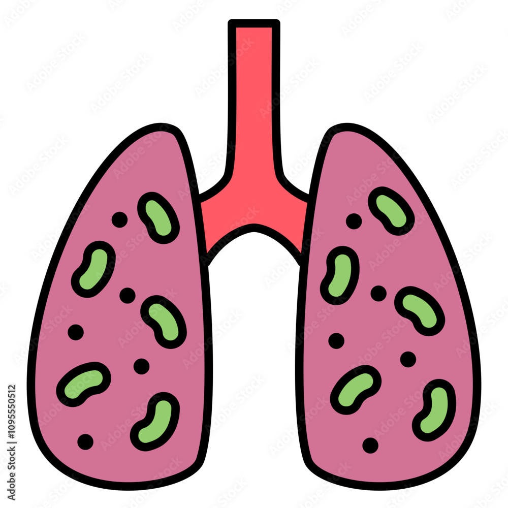 Lung Infection Icon Lung Infection Icon