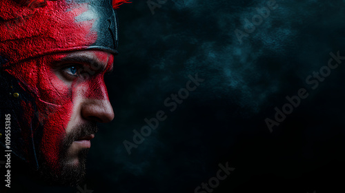 Spartan Warrior in Modern Business Attire