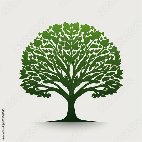 Logo con pianta stilizzata