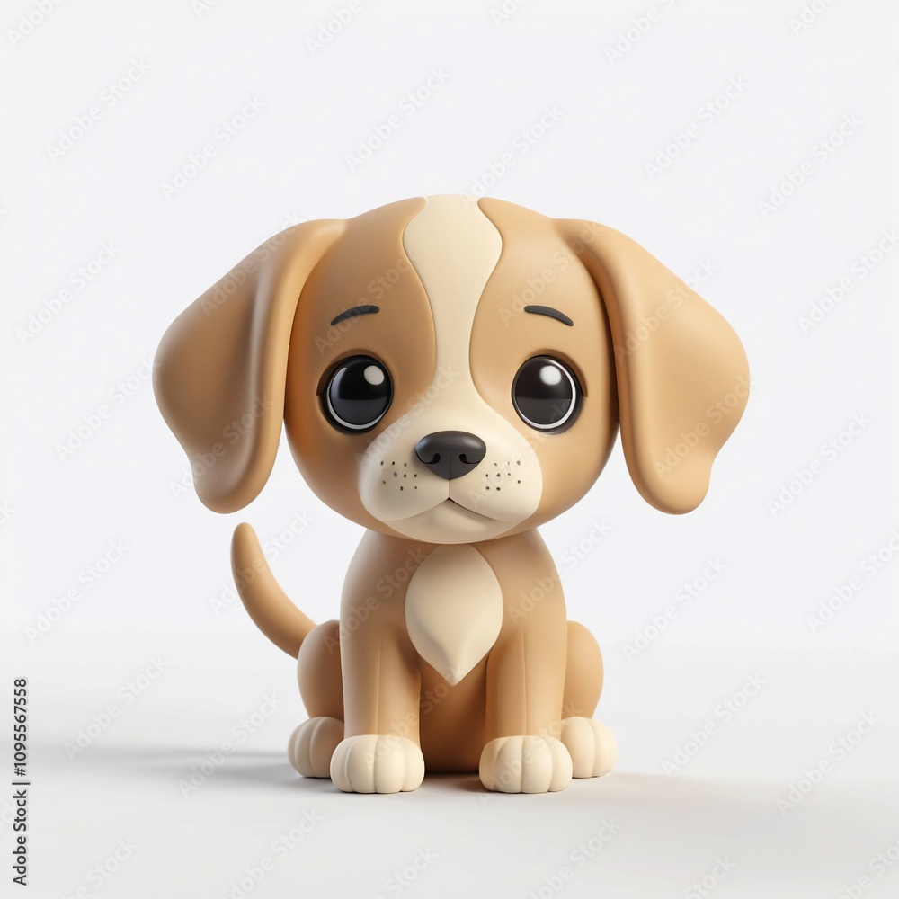 Adorable 3D Cartoon Puppy Cute Dog Pet Canine Friendly Sweet Playful Happy Loyal Animal Character Adorable 3D Cartoon Puppy Cute Dog Pet Canine Friendly Sweet Playful Happy Loyal Animal Character