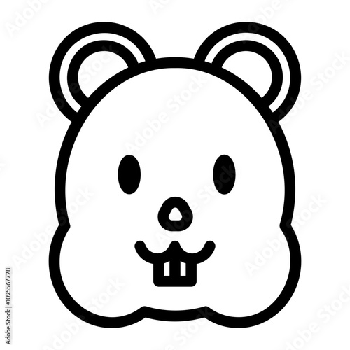 hamster Line Icon