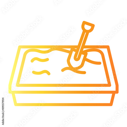 litter Line Gradient Icon