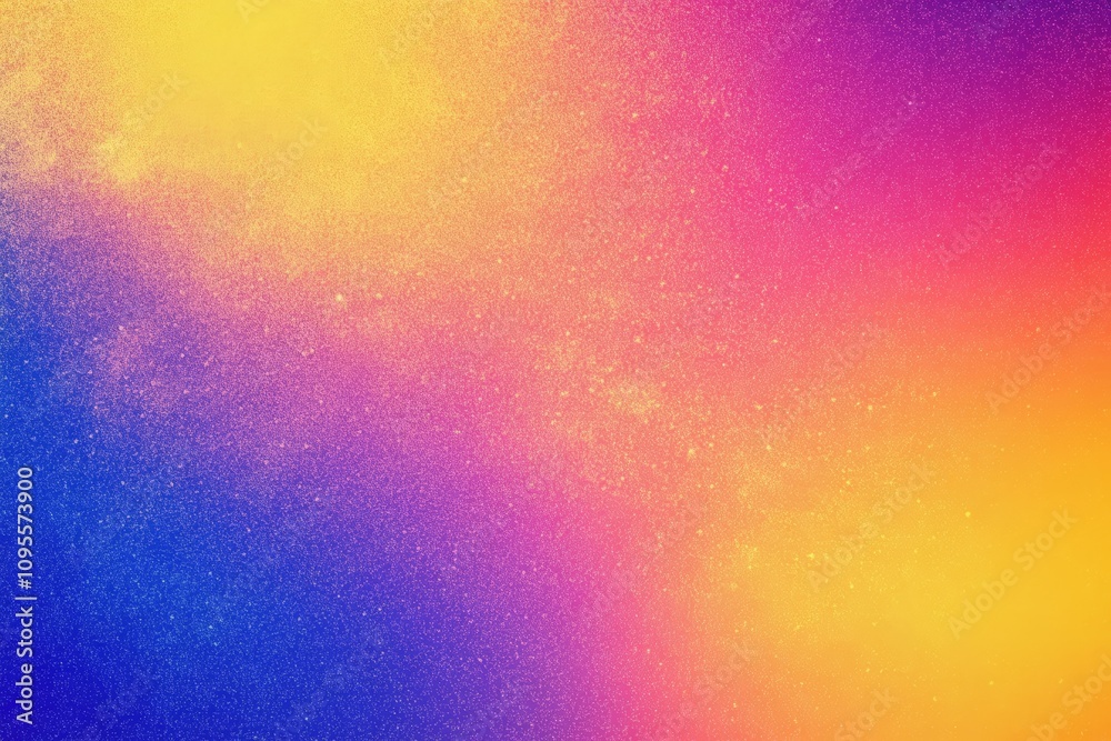 Blue Yellow Gradient Abstract Background Colorful Vibrant Smooth Texture Digital Art