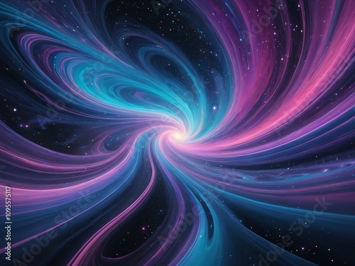 Cosmic Dreamscape Ephemeral Vortex Swirling Galaxies in Pastel Hues