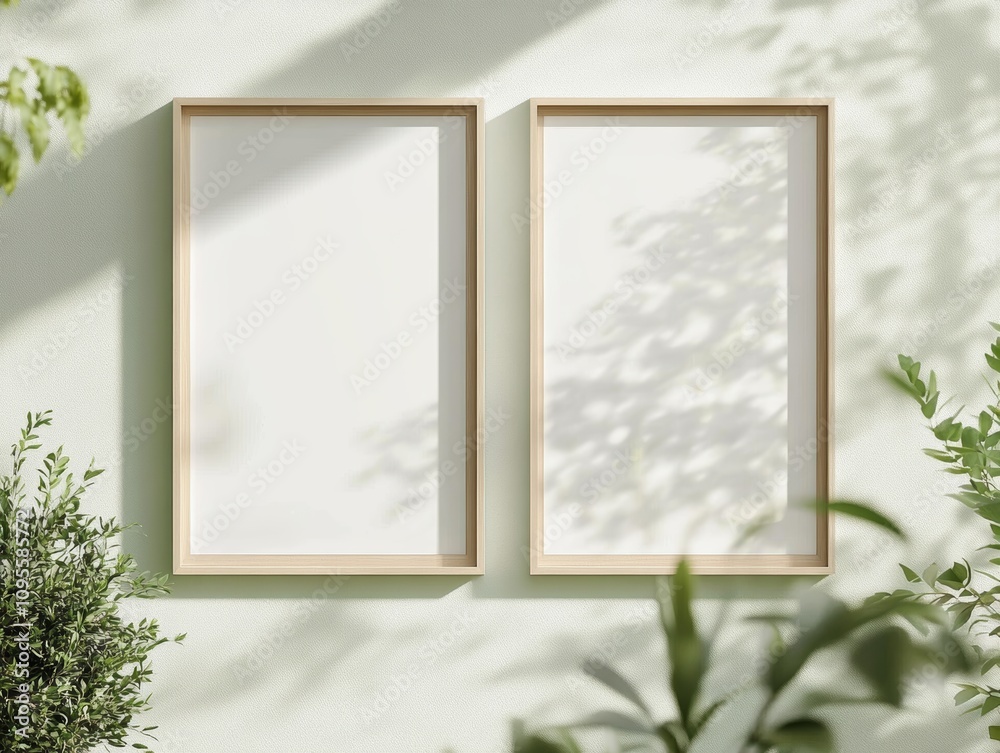 Minimalist Artwork Frames on Green Wall Soft Light Kids Room Nursery Interior Design Minimalist Artwork Frames on Green Wall Soft Light Kids Room Nursery Interior Design