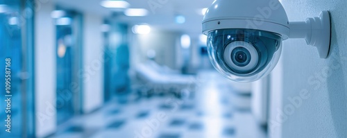 Wallpaper Mural Hospital security measures overview healthcare facility photography indoor environment close-up view safety awareness Torontodigital.ca