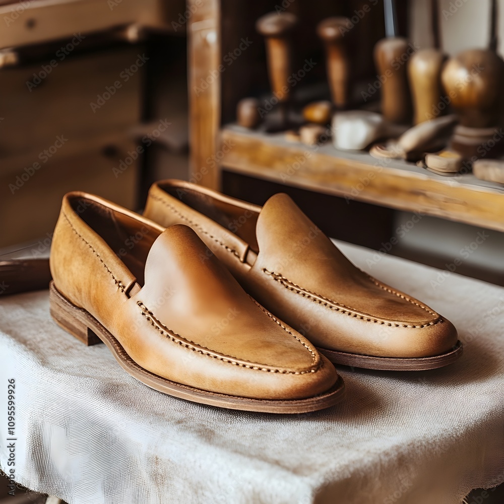 Classic Tan Brogue Oxford Shoes: A pair of elegant tan brogue oxford shoes with a timeless design. They are a stylish and versatile choice for any occasion, from a wedding to a business meeting. Classic Tan Brogue Oxford Shoes: A pair of elegant tan brogue oxford shoes with a timeless design. They are a stylish and versatile choice for any occasion, from a wedding to a business meeting.