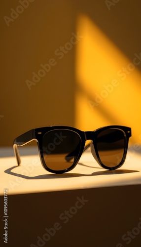 Sunglasses, Fashion Eyewear, Stylish Shades, UV Protection, Outdoor Accessory, Casual Style, Summer Essential, Modern Design, Trendy Look, Cool Vibes, Practical Sun Protection, AI Generated