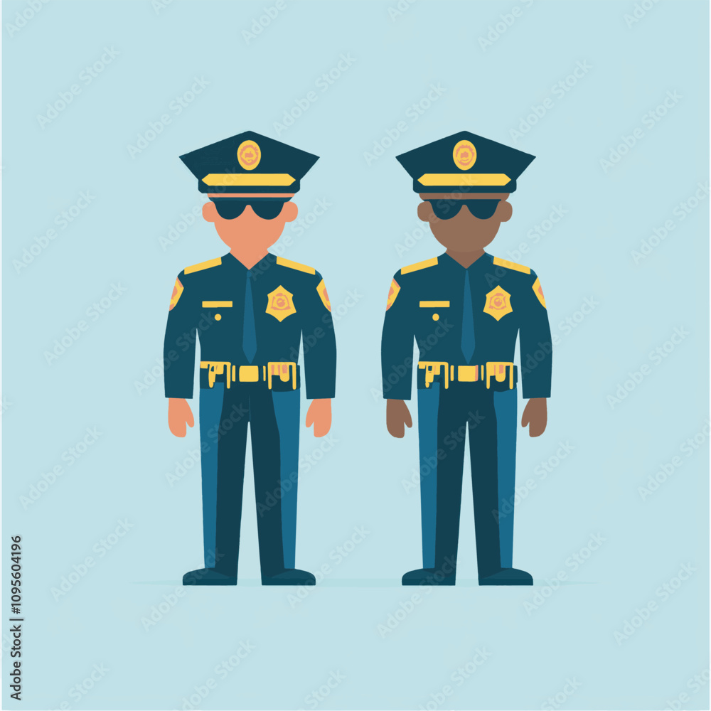 vector illustration of police officer vector illustration of police officer