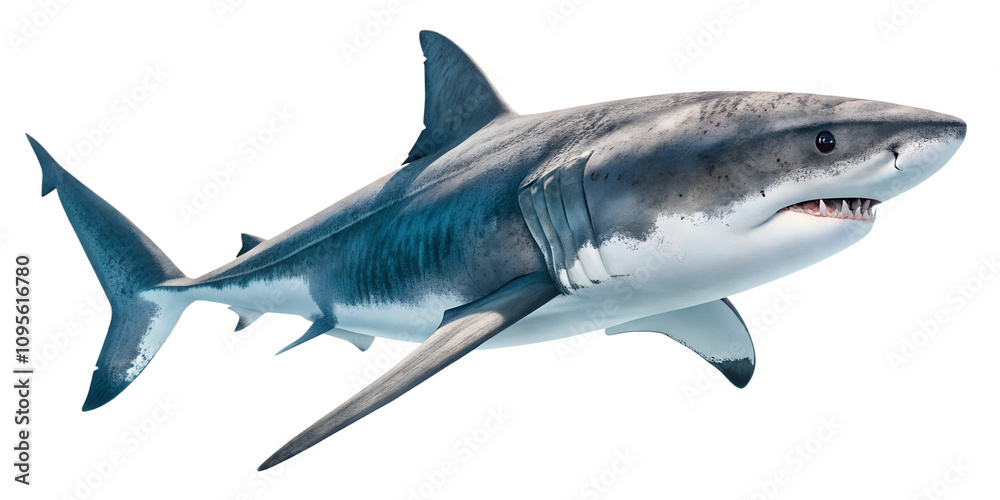 Obraz premium shark isolated on transparent background