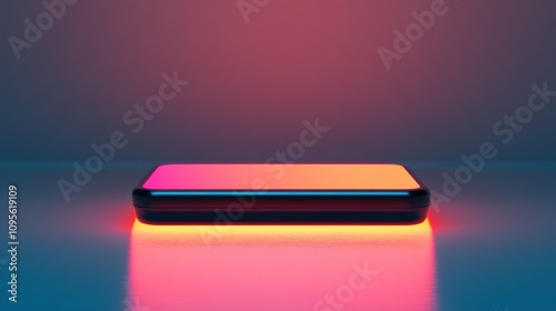 Wallpaper Mural Modern Mobile Device with Glowing Features Torontodigital.ca