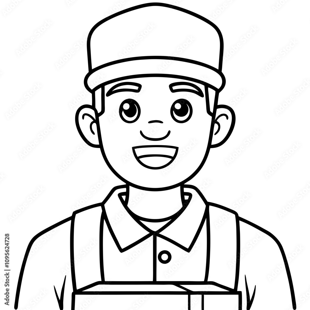 delivery man characters illusrtation delivery man characters illusrtation