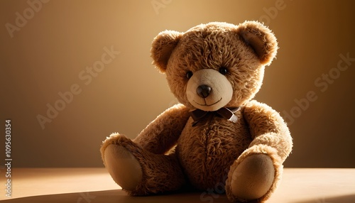 Teddy Bear, Plush Toy, Stuffed Animal, Soft and Cute, Childhood Comfort, Adorable Companion, Warm and Cozy, Nostalgic Gift, Playful, Snuggle Buddy, Kids Toy, Comforting Presence, AI Generated