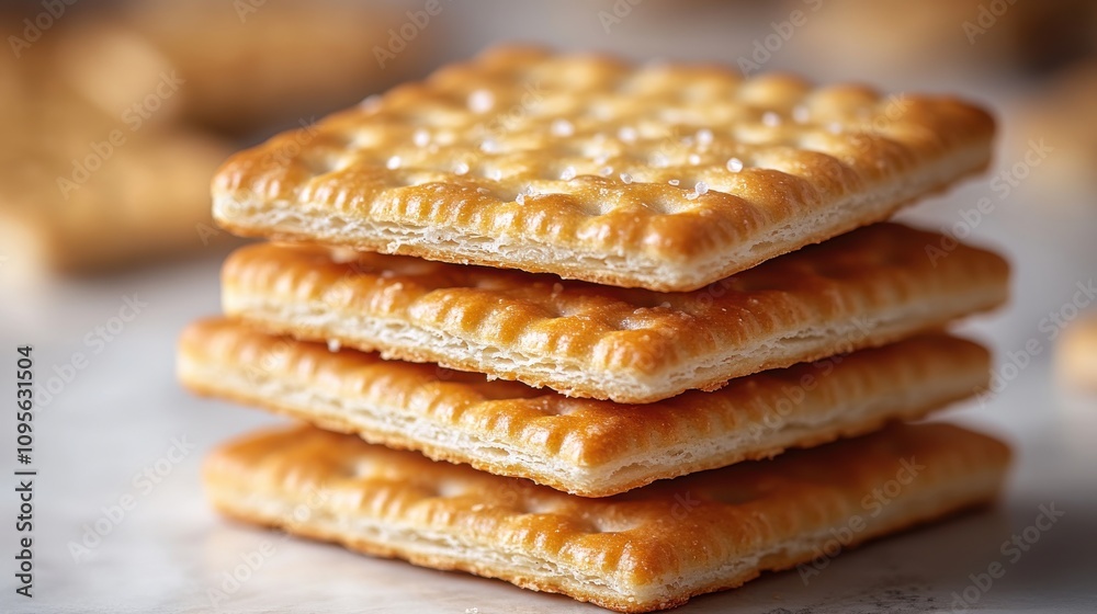 a stack of crackers on a white background a stack of crackers on a white background